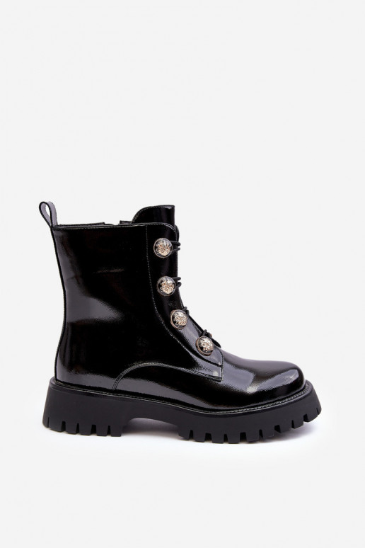 zateplené Dřeváky  Guzikami D&A MR870-51 Černé  zateplené Dřeváky  Guzikami D&A MR870-51 Černé