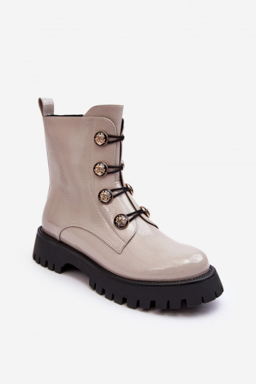 zateplené Dřeváky  Guzikami D&A MR870-51 slonová kost 2