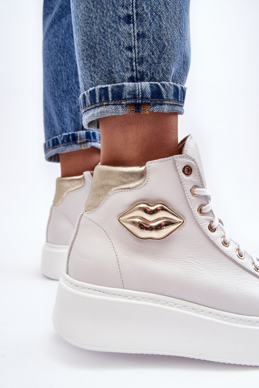 Ležérní obuv  se zipy Lemar bílé Katerin Ležérní obuv  se zipy Lemar bílé Katerin