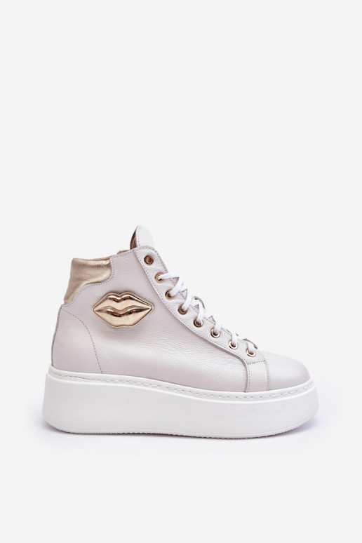 Ležérní obuv  se zipy Lemar bílé Katerin Ležérní obuv  se zipy Lemar bílé Katerin