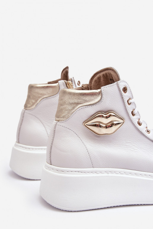 Ležérní obuv  se zipy Lemar bílé Katerin Ležérní obuv  se zipy Lemar bílé Katerin