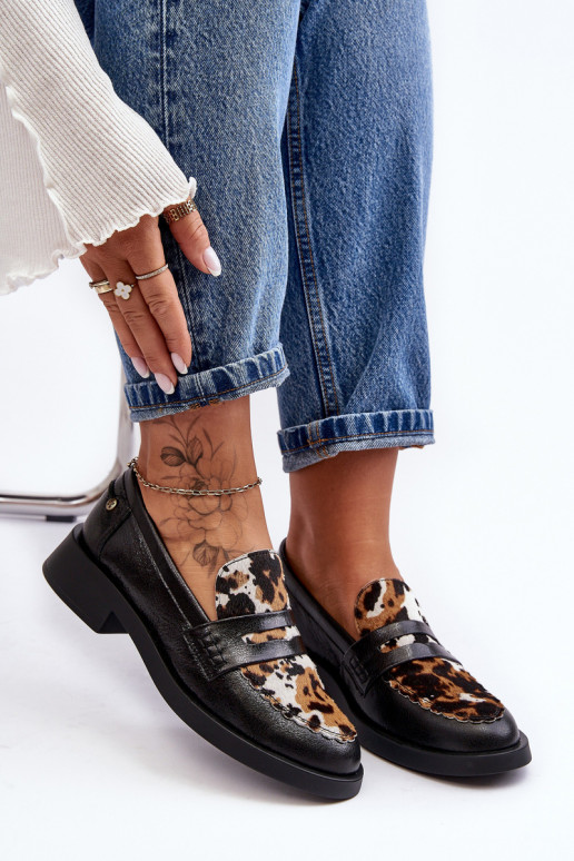 boty Dámské mokasíny  06250-01 Černé  boty Dámské mokasíny  06250-01 Černé