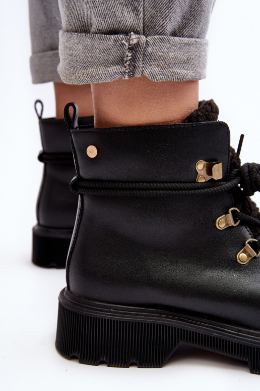 Dřeváky boty  GOE MM2N4082 Černé Dřeváky boty  GOE MM2N4082 Černé