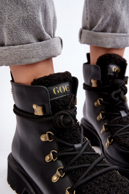 Dřeváky boty  GOE MM2N4082 Černé Dřeváky boty  GOE MM2N4082 Černé