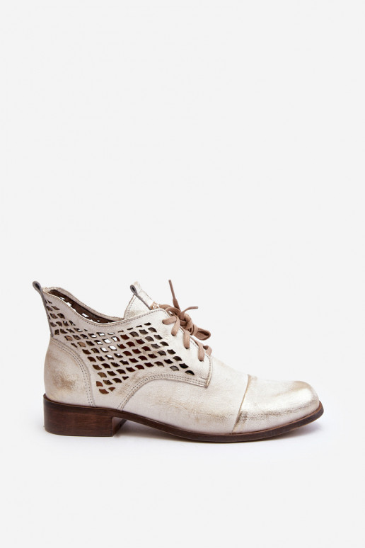 Zazoo 2878  Ažurová obuv   stříbrné barvy Zazoo 2878  Ažurová obuv   stříbrné barvy