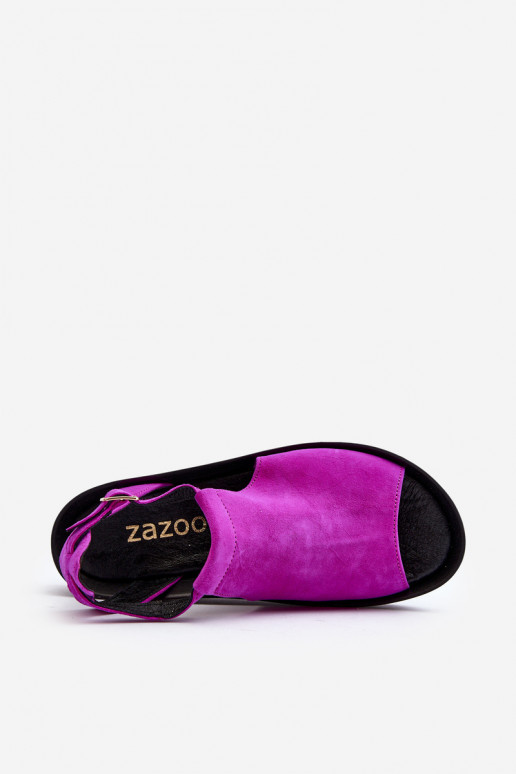 Zazoo 2914 Dámské semišové sandály růžová Zazoo 2914 Dámské semišové sandály růžová