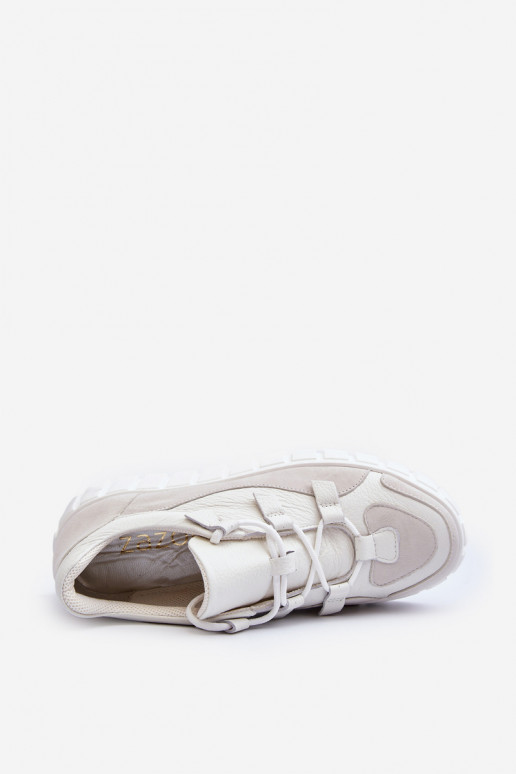   tenisky s platformou M01/1 Zazoo slonová kost