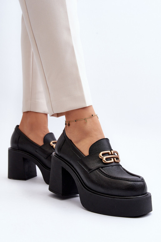 Zazoo 20170 boty   s podpatky Černé Zazoo 20170 boty   s podpatky Černé