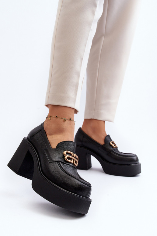 Zazoo 20170 boty   s podpatky Černé Zazoo 20170 boty   s podpatky Černé