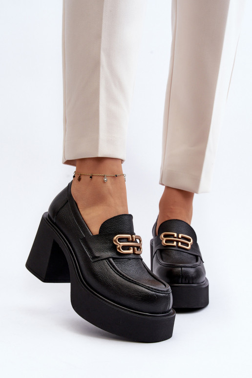 Zazoo 20170 boty   s podpatky Černé Zazoo 20170 boty   s podpatky Černé