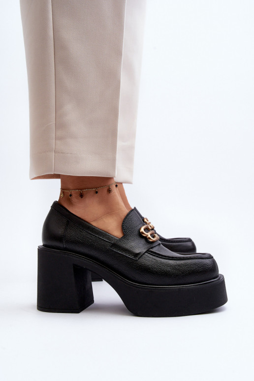 Zazoo 20170 boty   s podpatky Černé Zazoo 20170 boty   s podpatky Černé