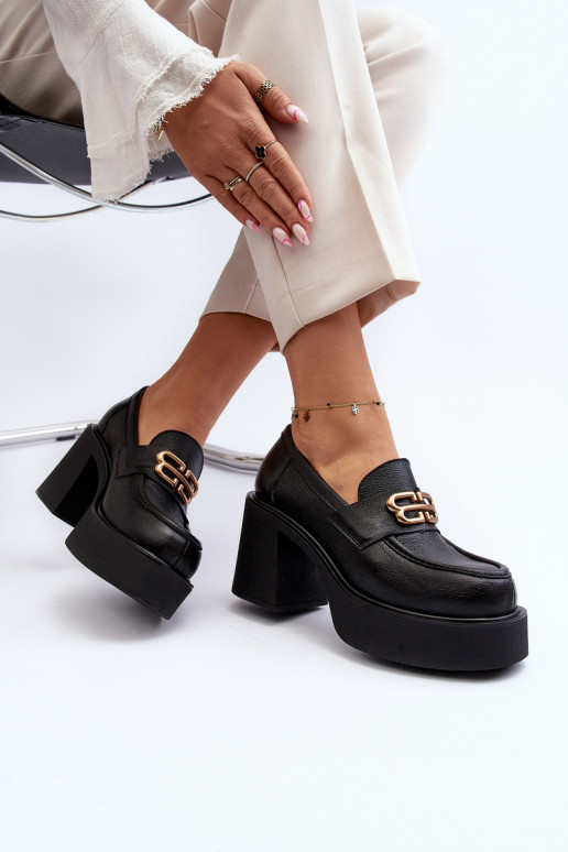 Zazoo 20170 boty   s podpatky Černé Zazoo 20170 boty   s podpatky Černé