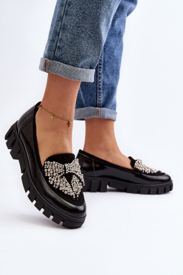 Lakované mokasíny  Laura Messi 2785 Černé 2