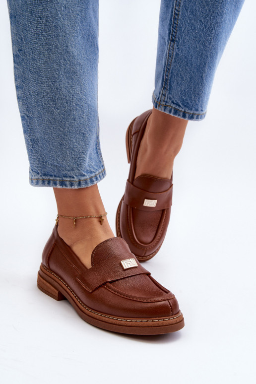 Zazoo 20165  Dámské mokasíny hnědá Zazoo 20165  Dámské mokasíny hnědá