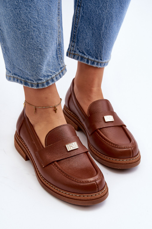 Zazoo 20165  Dámské mokasíny hnědá Zazoo 20165  Dámské mokasíny hnědá
