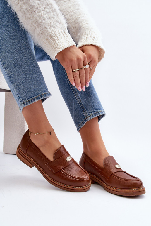 Zazoo 20165  Dámské mokasíny hnědá Zazoo 20165  Dámské mokasíny hnědá