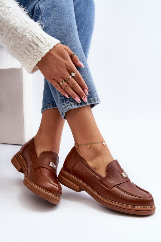 Zazoo 20165  Dámské mokasíny hnědá Zazoo 20165  Dámské mokasíny hnědá