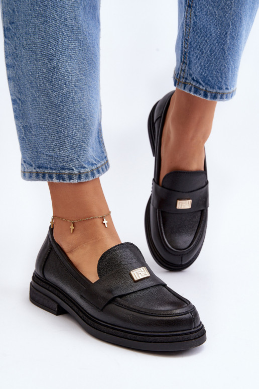 Zazoo 20165  Dámské mokasíny Černé Zazoo 20165  Dámské mokasíny Černé