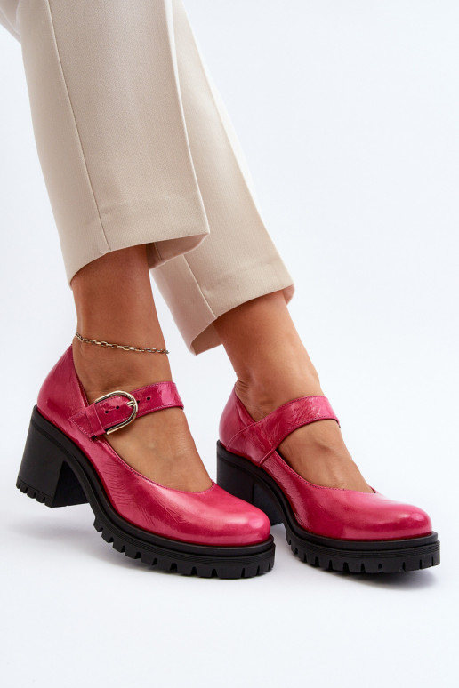 Zazoo 20166 s efektem laku  Obuv růžová Zazoo 20166 s efektem laku  Obuv růžová