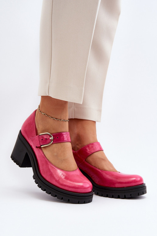 Zazoo 20166 s efektem laku  Obuv růžová Zazoo 20166 s efektem laku  Obuv růžová