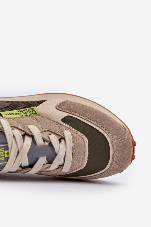 tenisky Tenisky  Memory Foam System Big Star NN174345 khaki