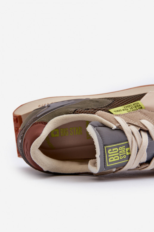 tenisky Tenisky  Memory Foam System Big Star NN174345 khaki