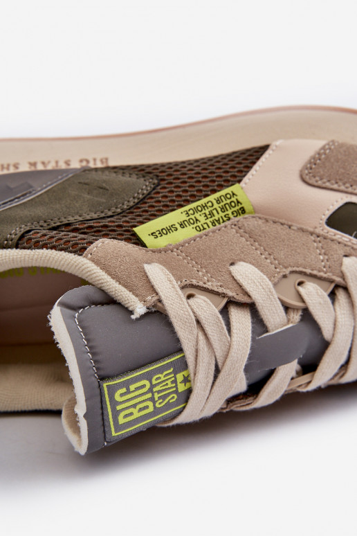 tenisky Tenisky  Memory Foam System Big Star NN174345 khaki