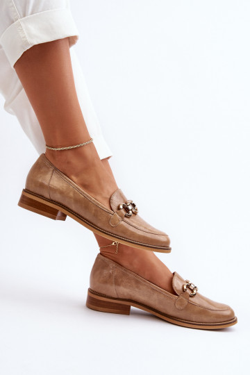 Lakované mokasíny Laura Messi 2760 hnědá 2