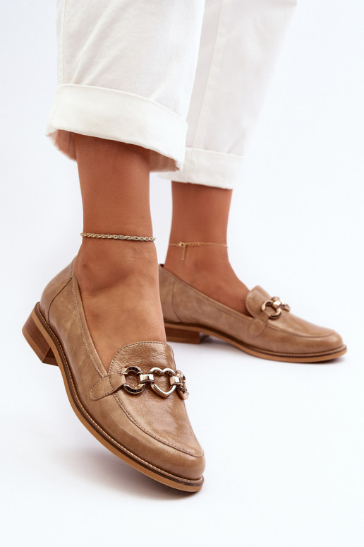 Lakované mokasíny Laura Messi 2760 hnědá   Lakované mokasíny Laura Messi 2760 hnědá