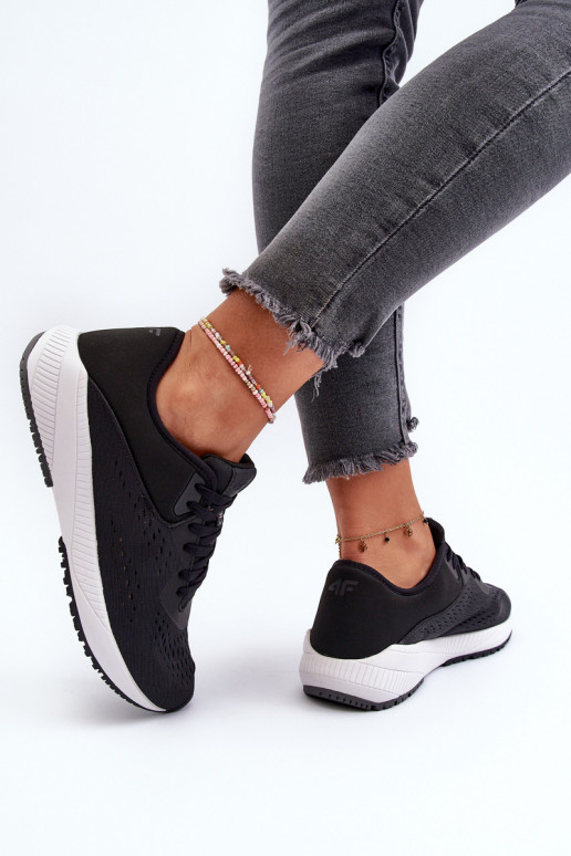 tenisky  4F 4FRSS24FSPOF056 Černé tenisky  4F 4FRSS24FSPOF056 Černé