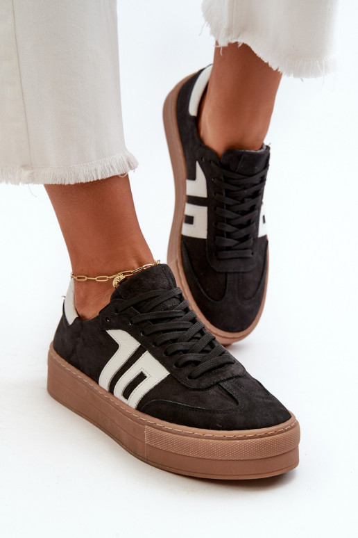 Zazoo N1095S2 Tenisky   s platformou Černé Zazoo N1095S2 Tenisky   s platformou Černé