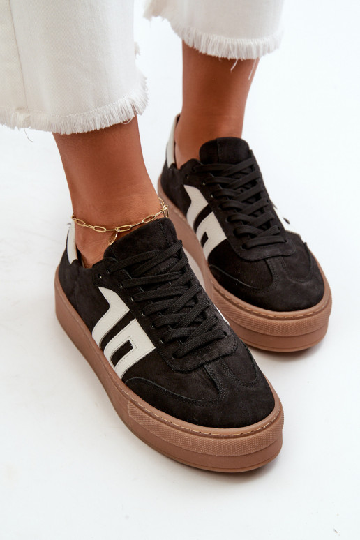 Zazoo N1095S2 Tenisky   s platformou Černé Zazoo N1095S2 Tenisky   s platformou Černé