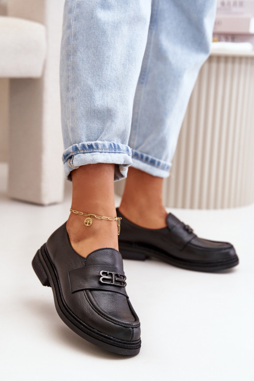 Zazoo 20174  Elegantní styl boty  s širokými podpatky Černé Zazoo 20174  Elegantní styl boty  s širokými podpatky Černé