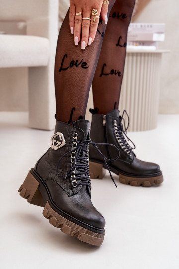 Zazoo 60376  zateplené Dřeváky se zipy Černé