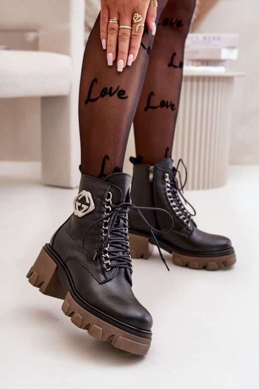 Zazoo 60376  zateplené Dřeváky se zipy Černé