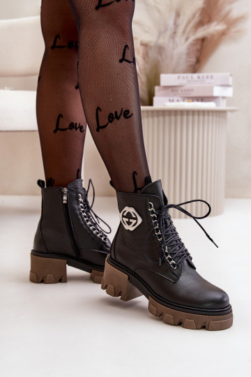 Zazoo 60376  zateplené Dřeváky se zipy Černé 2