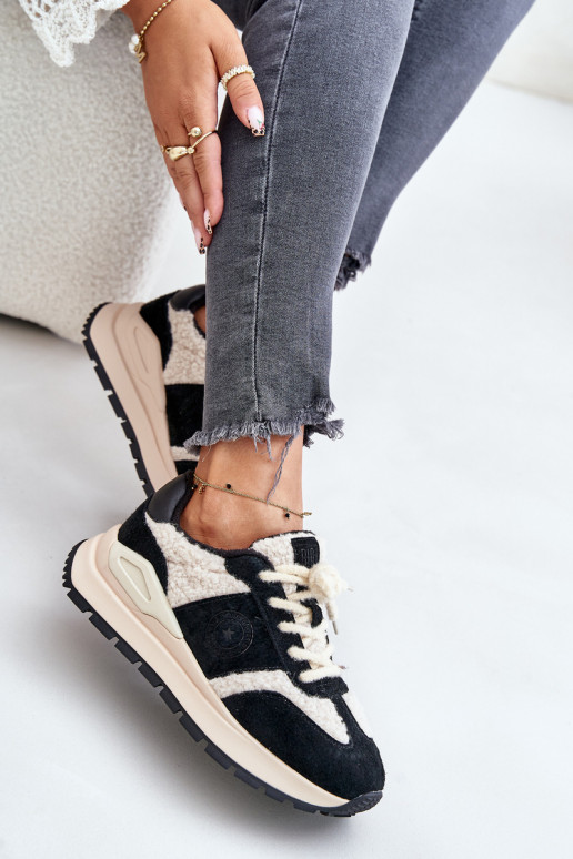 zateplené Tenisky   Big Star OO274A318 HI-POLY SYSTEM Černé zateplené Tenisky   Big Star OO274A318 HI-POLY SYSTEM Černé