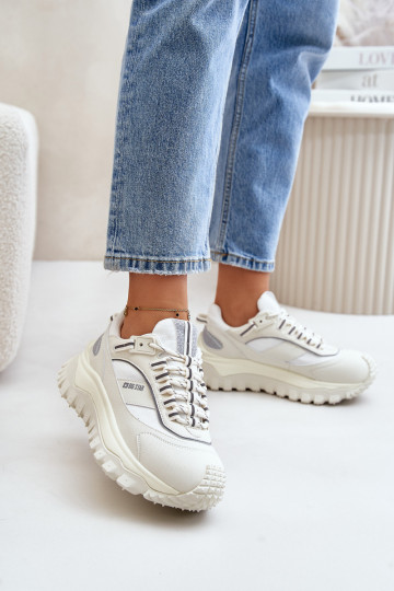 Tenisky  s platformou Big Star OO274A221 HI-POLY SYSTEM bílé