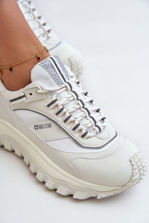 Tenisky  s platformou Big Star OO274A221 HI-POLY SYSTEM bílé  Tenisky  s platformou Big Star OO274A221 HI-POLY SYSTEM bílé