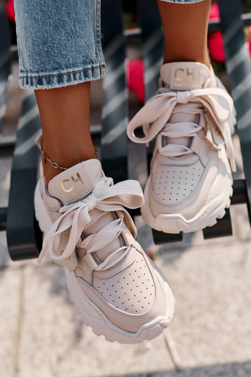 Tenisky béžové CheBello 4583   Tenisky béžové CheBello 4583