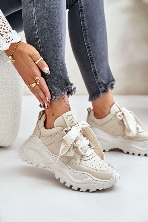 Tenisky béžové CheBello 4583   Tenisky béžové CheBello 4583