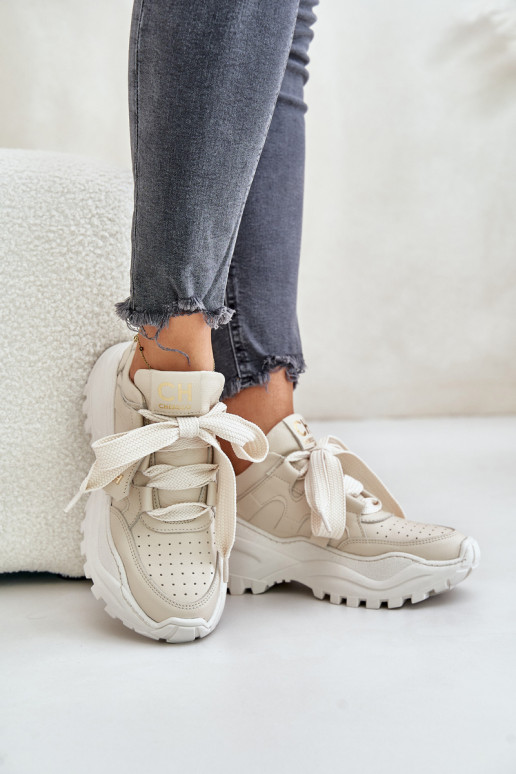 Tenisky béžové CheBello 4583   Tenisky béžové CheBello 4583