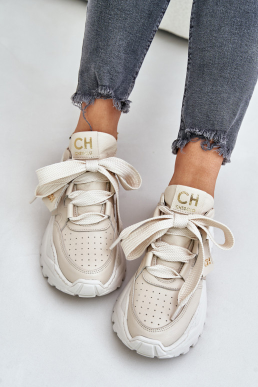 Tenisky béžové CheBello 4583   Tenisky béžové CheBello 4583