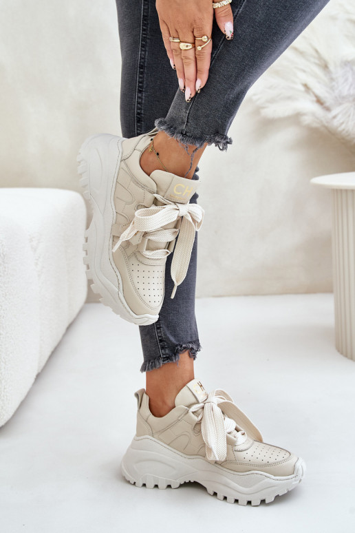 Tenisky béžové CheBello 4583   Tenisky béžové CheBello 4583