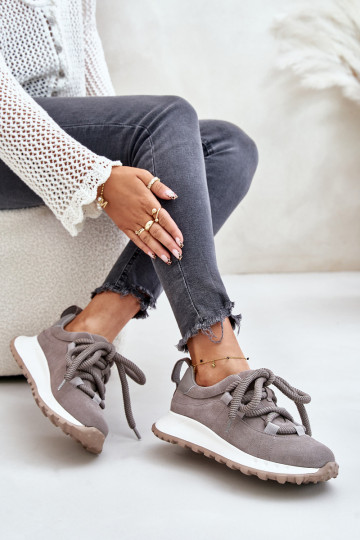 ze semiše Tenisky  Z Grubym m Artiker 54C1465 šedá