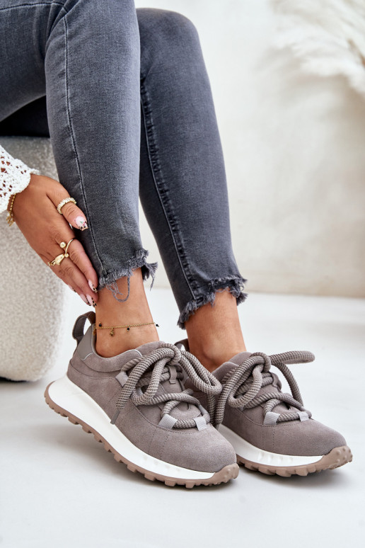 ze semiše Tenisky  Z Grubym m Artiker 54C1465 šedá ze semiše Tenisky  Z Grubym m Artiker 54C1465 šedá