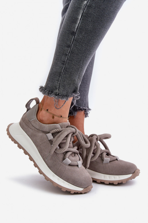 ze semiše Tenisky  Z Grubym m Artiker 54C1465 šedá ze semiše Tenisky  Z Grubym m Artiker 54C1465 šedá