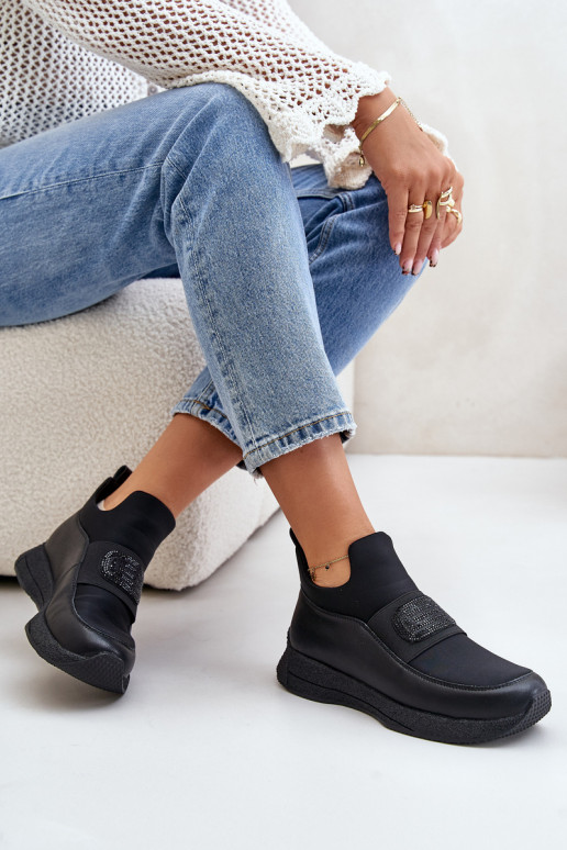 tenisky s platformou  Černé Artiker 55C0035 tenisky s platformou  Černé Artiker 55C0035