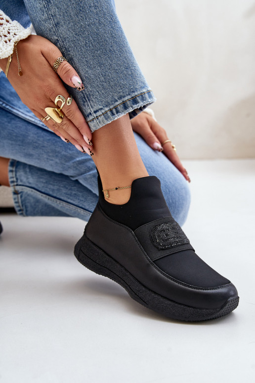 tenisky s platformou  Černé Artiker 55C0035 tenisky s platformou  Černé Artiker 55C0035