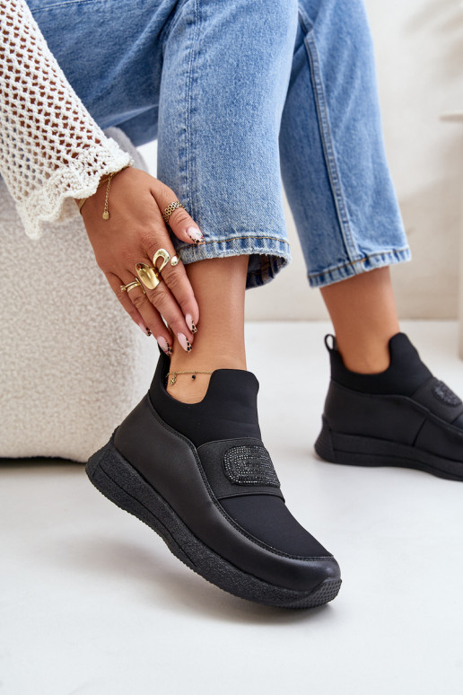tenisky s platformou  Černé Artiker 55C0035 tenisky s platformou  Černé Artiker 55C0035